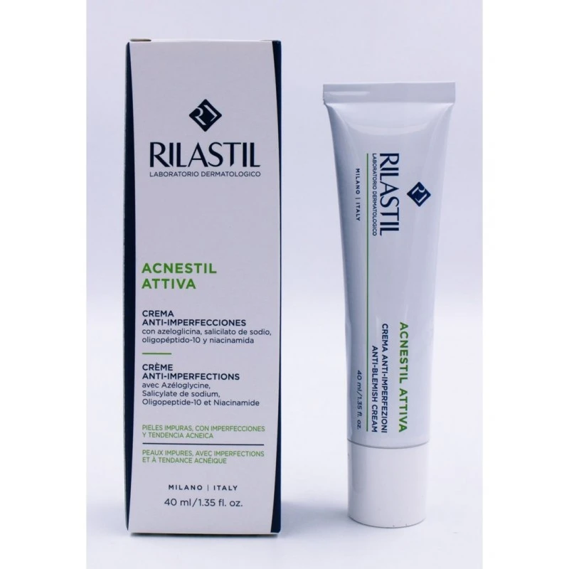 Rilastil Acnestil Attiva Crema Viso Per Acne Lieve E Moderata 40 Ml 1 Rilastil Acnestil Attiva Crema Viso Per Acne Lieve E Moderata 40 Ml
